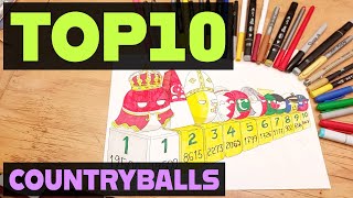 🔹🔷TOP10 3D 🗳 de Countryballs más densos del mundo🔷🔹 [upl. by Sension]