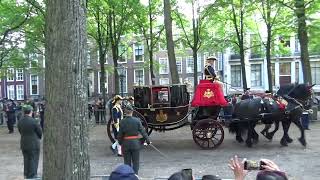 Koninklijke Stoet terug naar Paleis Noordeinde 2024 op Prinsjesdag 2024 [upl. by Stacia]