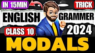 MODALS class 10🔥 Class 10 English Grammar One Shot  Tips amp Tricks  Modals One Shot [upl. by Berliner]