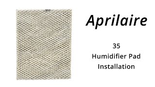 AprilAire 35 Water Panel Installation [upl. by Rao698]