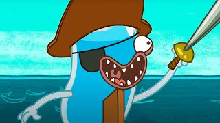 Pirate Treasure Hunt  HYDRO and FLUID  Funny Cartoons for Children [upl. by Chinua421]