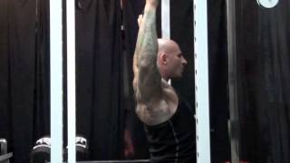 BehindtheNeck Pulldown Safety amp Tips by Jim Stoppani [upl. by Grekin131]