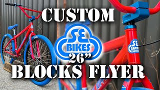 SE BIKES 26quot BLOCKS FLYER CUSTOM CRUISER BMX  HARVESTER BIKES [upl. by Emalia]