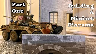 How to Build a MINIART Diorama building kit PART 1 [upl. by Repmek987]