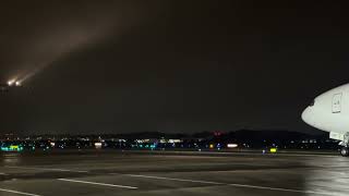 Kalitta Air 747F takes off from Narita in low cloud 16Jul24 [upl. by Astrea]