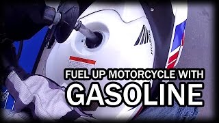 How to Add GasolinePetrol Fuel to Your Motorcycle [upl. by Andert]