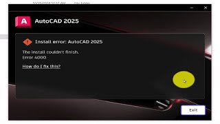 Fix Install Error 4000 Error 9 With This Autodesk Trick [upl. by Anelaj]