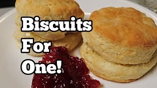 Biscuits for One only 3 ingredients Bake 1014 minutes at 425 until golden [upl. by Isabea]