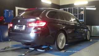 Reprogrammation Moteur  BMW F11 530 xd 258cv  310cv Dyno Digiservices Paris [upl. by Aveline]