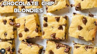 Chocolate Chip Blondies Recipe  How To Make Blondies  Farahil’s Kitchen [upl. by Hardman214]