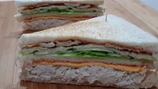 Club Sandwich Recipequick and easy chicken and egg sandwich [upl. by Weismann]