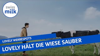 Kuh Lovely kümmert sich um nachhaltig produzierte Milchprodukte  Werbespot  Swissmilk 2018 [upl. by Ayouqes]