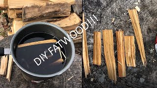 DIY Making My Own Fatwood [upl. by Acimat382]