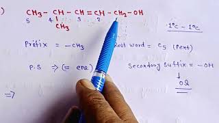 iupac naming of alcohol ll nomenclature class 10 [upl. by Ahsai]