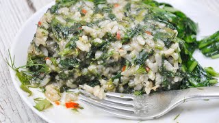 Pilaf de orez cu urzici mancare de post ieftina si nutritiva  plus o reteta de salata de leurda🌱🌱 [upl. by Sill]