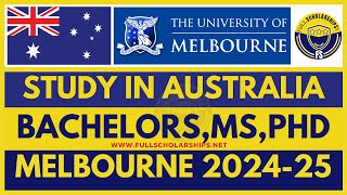 Fully Funded Australia Scholarships  University of Melbourne 20242025 Undergraduate Masters PhD [upl. by Dyna648]