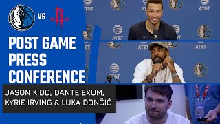 Jason Kidd Dante Exum Kyrie Irving Luka Dončić  Press Conference vsHOU 040724 [upl. by Ivad928]