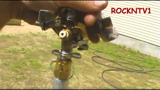 sprinkler head repair nozzle pt3 TEST water grow grass seed [upl. by Gardal]