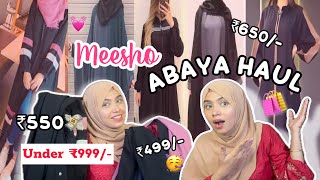 Meesho abaya haul 😍 best affordable Dailywear  casual wear abaya ‼️🧕🛍️ meeshohaul meeshoabaya [upl. by Oralia]