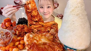 ASMR 大量のキムチを食べる Various Kinds of Kimchi【日本語字幕】【咀嚼音 Mukbang Eating Sounds】 [upl. by Nilyarg83]