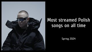 Top 200 Most Streamed Polish Songs of All Time YouTube  Spotify  Spring 2024 [upl. by Trill]