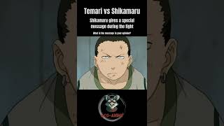 Temari vs Shikamaru Sikamaru gives a special message during the fight Naruto shorts [upl. by Hanni]