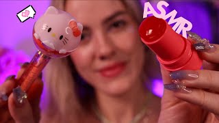 ASMR Te maquiando de pertinho ✨🌸 Voz Suave Visual Triggers e Sons em Camadas [upl. by Alusru]