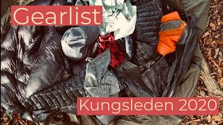 My Pile of Gear on the Kungsleden 2020  Gearlist  roughly 4kg  88lbs Baseweight [upl. by Roe]