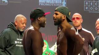 Adonis Stevenson vs Badou Jack HEATED FACE OFF [upl. by Roice]