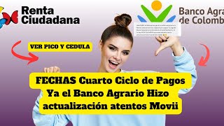 Ya hay fechas de PAGO CICLO 4 Renta Ciudadana VER ACTUALIZACIÓN Banco Agrario [upl. by Riedel333]