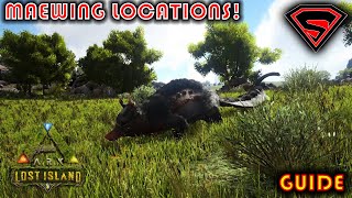 ARK LOST ISLAND MAEWING SPAWN LOCATIONS [upl. by Decamp372]