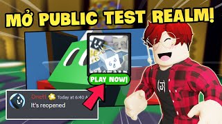 DEVELOPER Mở Server TEST REALM Cho Toàn Bộ Người Chơi Trong Bee Swarm Simulator  Roblox [upl. by Adnuhsal]