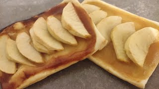 FEUILLETÉ aux POMMES 4 INGRÉDIENTS trop facile amp rapide  idée de dessert  🍏 [upl. by Joceline]