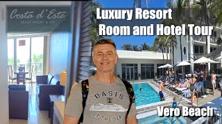 Full Tour Costa dEste Beach Resort and Spa Vero Beach Full ROOM TOUR and HOTEL TOUR [upl. by Eliath]