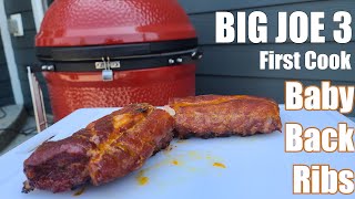 NEW Kamado Big Joe 3  First Cook  Baby Back Ribs bbqribs [upl. by Itirp838]