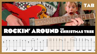 Rockin’ Around the Christmas Tree  Brenda Lee  Guitar Tab  Lesson  Cover  Tutorial [upl. by Othilie]