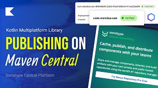 Ultimate Guide on Publishing KMP Library on a New Sonatype Central Platform [upl. by Anerual]