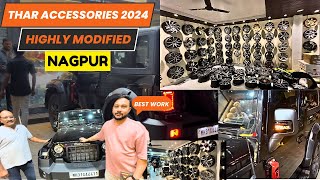 Highly Modified Thar Accessories 2024  Thar 2024 modification 🤩 Thar modification with Price 😱 [upl. by Eaj690]