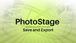 How to Save and Export Slideshows  PhotoStage Slideshow Software Tutorial [upl. by Leigh]