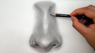 How to draw realistic nose [upl. by Yur]