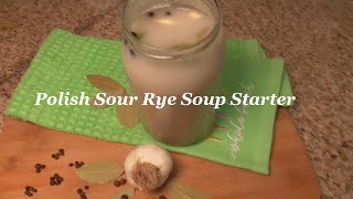 Polish Sour Rye Soup Starter Zakwas na Żurek Ep 150 [upl. by Nesnaj]