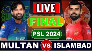 Live ISL vs MUL  FINAL  PSL Live  Islamabad United vs Multan Sultans Live Score  ISU BATTING [upl. by Birkner]