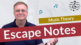 Escape Notes NonHarmonic Tones  Music Theory [upl. by Aenit]