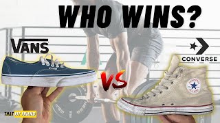 Vans Vs Converse for Lifting  The Battle of TWO Classics [upl. by Bjorn782]