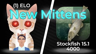 New Mittens vs Stockfish 151 [upl. by Alyaj115]