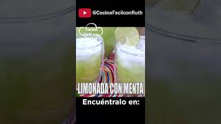 LIMONADA CON YERBA BUENAMENTA ¡Beneficios Increíbles recetas recetasfaciles mint hierbabuena [upl. by Airbmat]