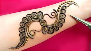 New stylish mehndi design  easy arabic mehndi design  mehndi ka design  mehndi design  mehndi [upl. by Goldsworthy]