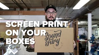 How to Screen Print on Boxes [upl. by Gavini]