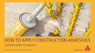 How to apply construction adhesives [upl. by Qidas]