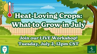 HeatLoving Crops What to Grow in July [upl. by Nani457]